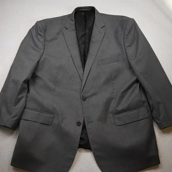 Joseph Abboud 52L Gray Mens Blazer Suit Jacket Sport Coat - Picture 1 of 12